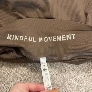 COPY - ALO, ribbed seamless leggings. Color is Cocoa. Size medium.